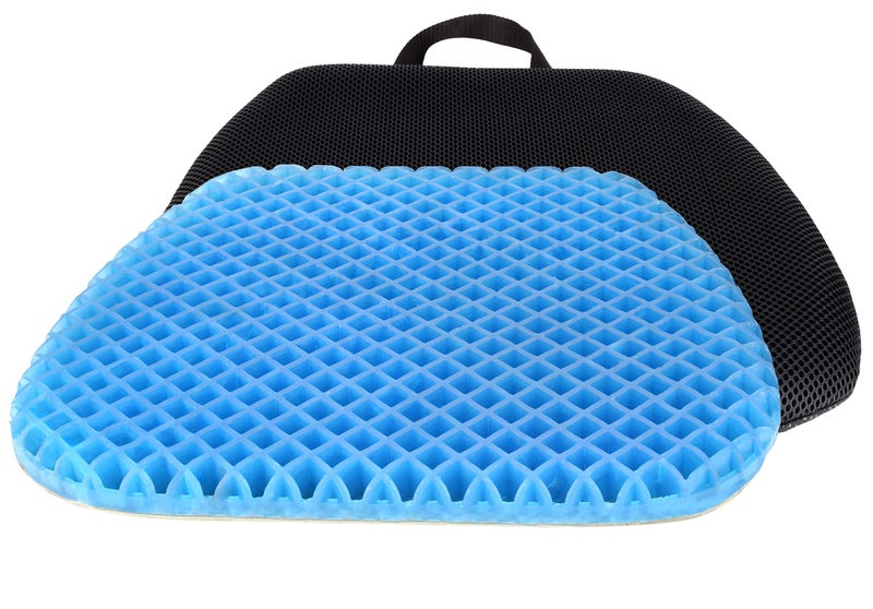 FOMI Premium All Gel Orthopedic Seat Cushion Pad for Car, Office Chair, Wheelchair, or Home. Pressure Sore Relief. Ultimate Gel Comfort, Prevents Sweaty Bottom, Durable (1.25x15x16.8 Inch (Pack of 1)) - Image 1